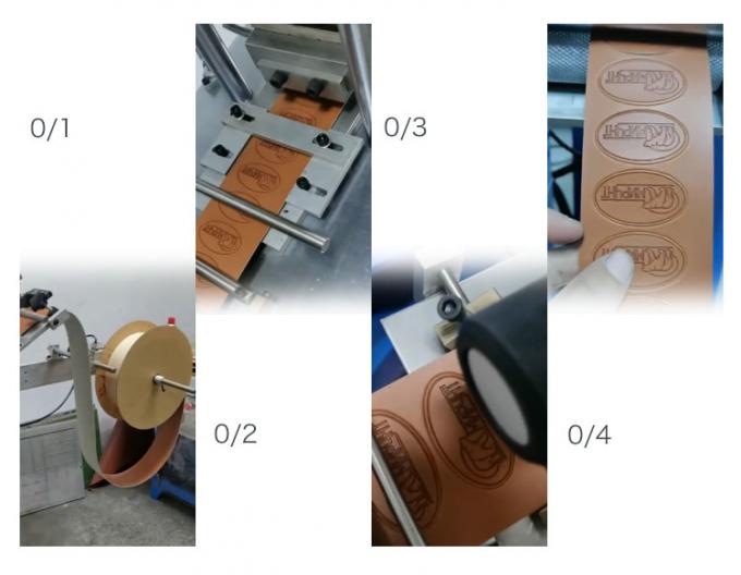 machine à étiquettes en cuir